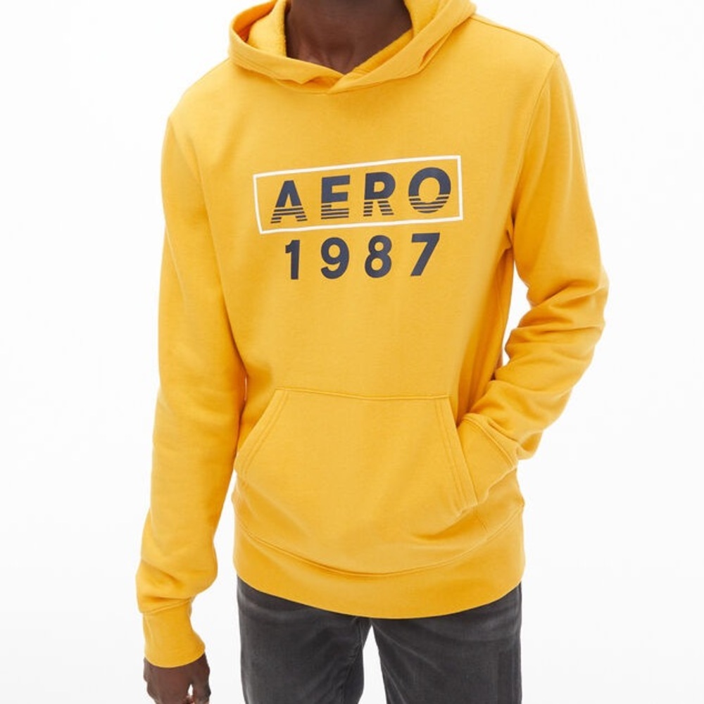 Aéropostale 1987 Box Logo Pullover Hoodie